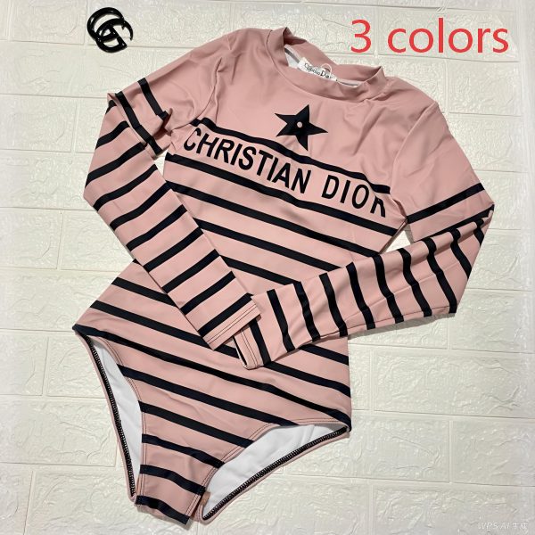 Christian Dior Dioriviera Striped One-Piece Swimsuit AO75045005