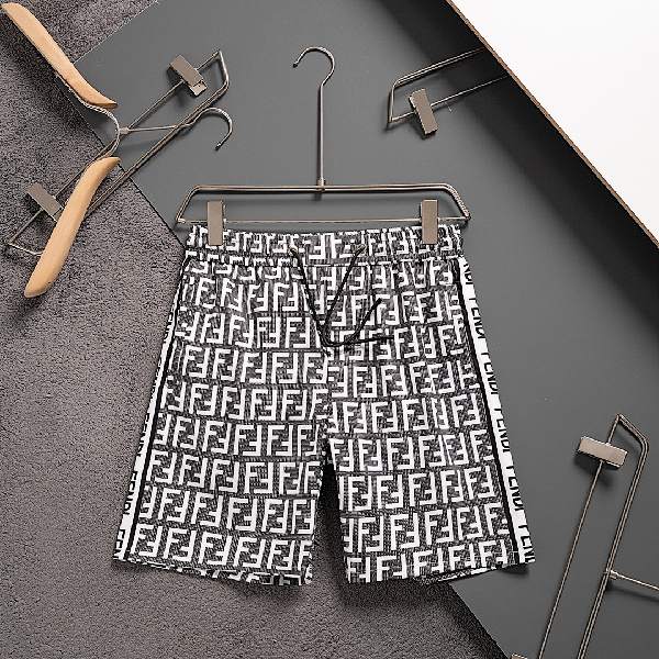 Fendi Men’s FF Monogram Track Shorts AO70031003