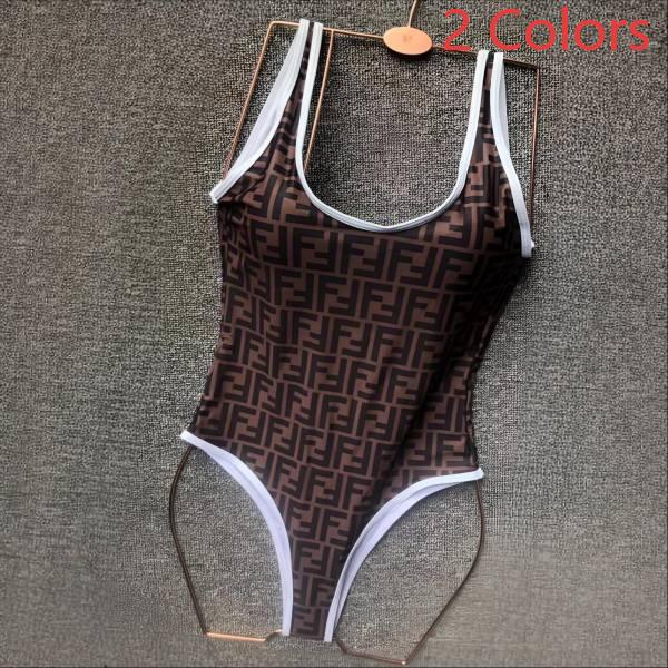 Fendi Brown Lycra® Reversible Swimsuit AO70031047