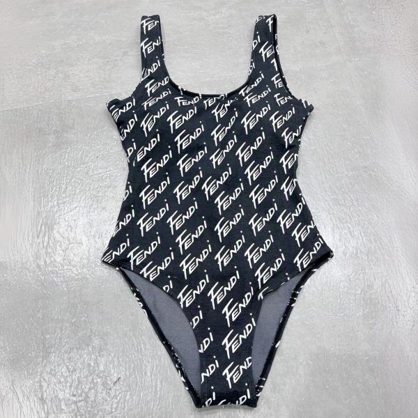 Fendi Wavy Logo Print Swimsuit AO70031043