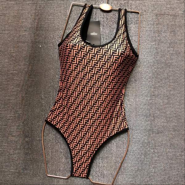 Fendi FF Logo Printed One-Piece Swimsuit AO70031059