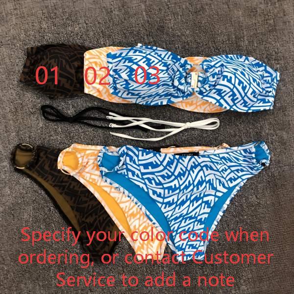 Fendi Vertigo Monogram Bandeau Bikini Set AO65031050