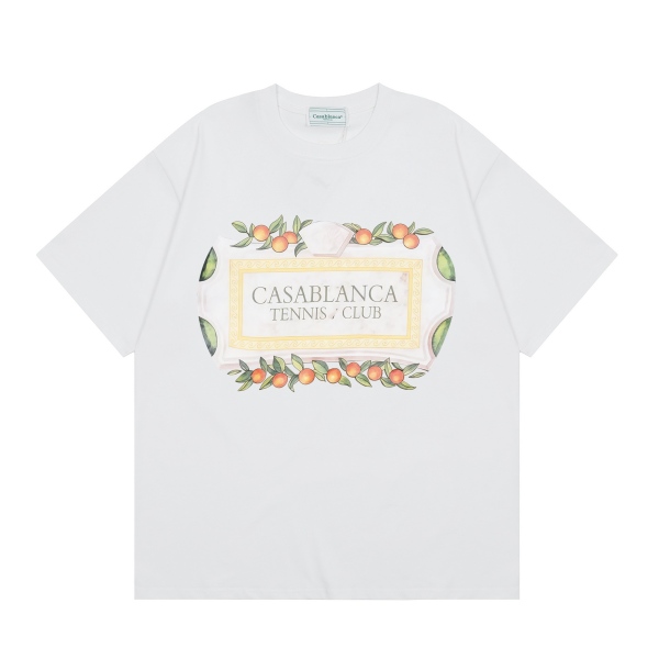 Casablanca x Browns 50 Tennis Club Crew-Neck Crest Print T-Shirt AO55046085