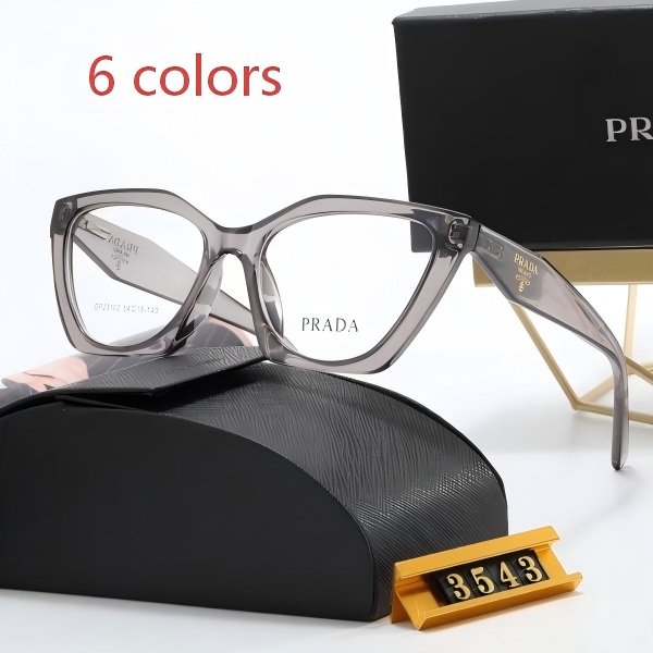 Prada 3543 Geometric Cat-Eye Eyeglasses Frame DO50101014